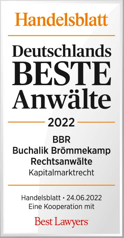 Handelsblatt - Deutschlands beste Anwälte 2022
