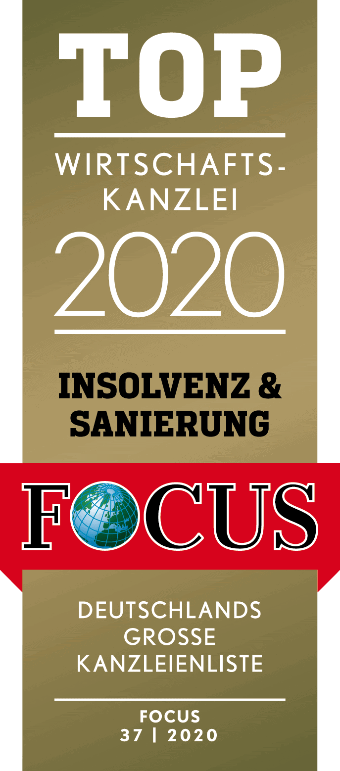 Focus Siegel Top Wirtschaftskanzlei 2020 | Insolvenz & Sanierung